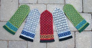 mittens Postwar Mittens knitting pattern, knitting kit