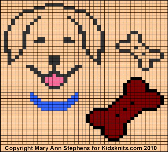 Golden Retriever Chart by Mary Ann Stephens, copyright 2010