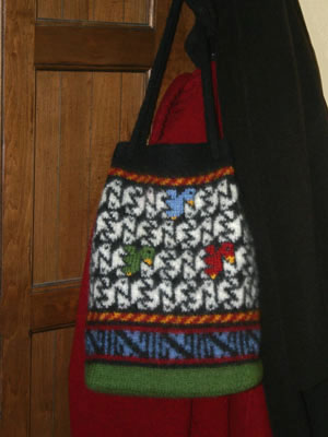 binghamtonbagmed Birds of ALL Feathers Bag copyright Mary Ann Stephens