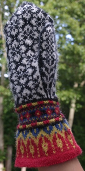 Palm side of mittens