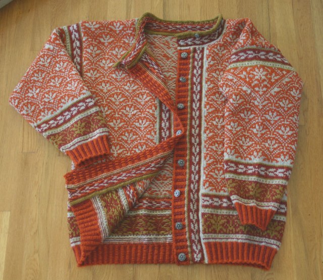 Norwegian knit cardigan