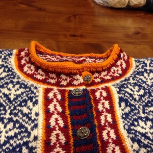 Val's Tiger Lily's neckline detail.  