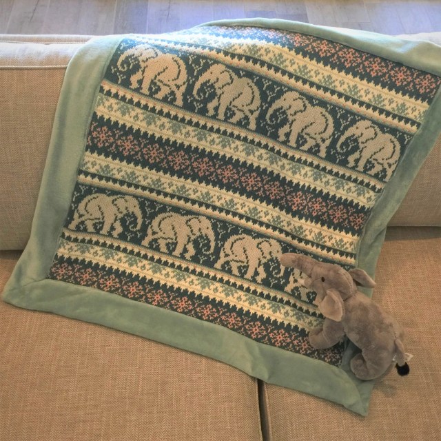 baby elephant blanket knitting pattern